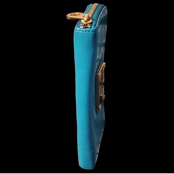 Marc Jacobs Teal pebbled leather Wallet LIKE 🆕 - Picture 5 of 9